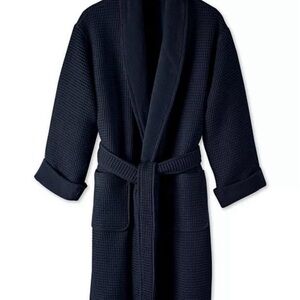 Hotel Collection Waffle Bathrobe – Navy – NWT (Retails $200)